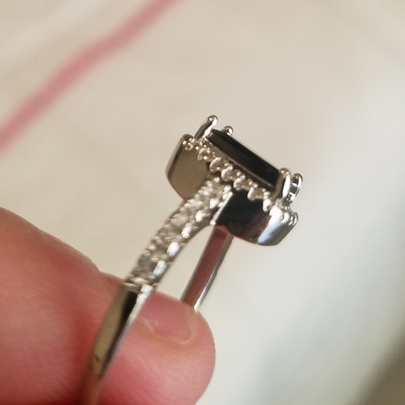 Goth Black Onyx Style Ring - Picture 7 of 7